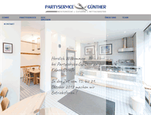 Tablet Screenshot of partyservice-guenther.de